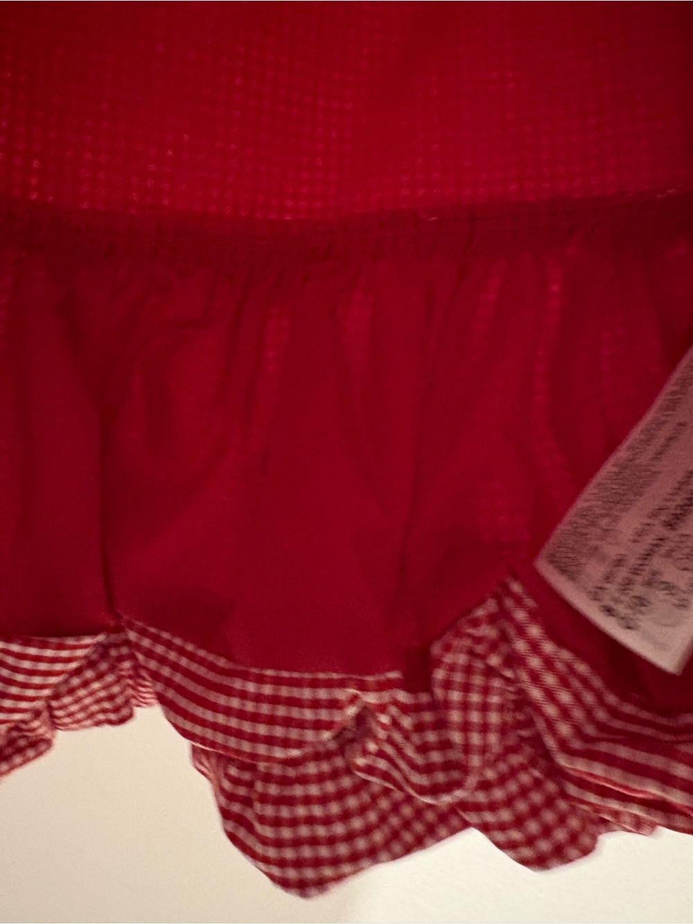 MANGO  Red & White Gingham  VICHY TOP  With adjustable Straps S  NWT - Picture 9 of 10